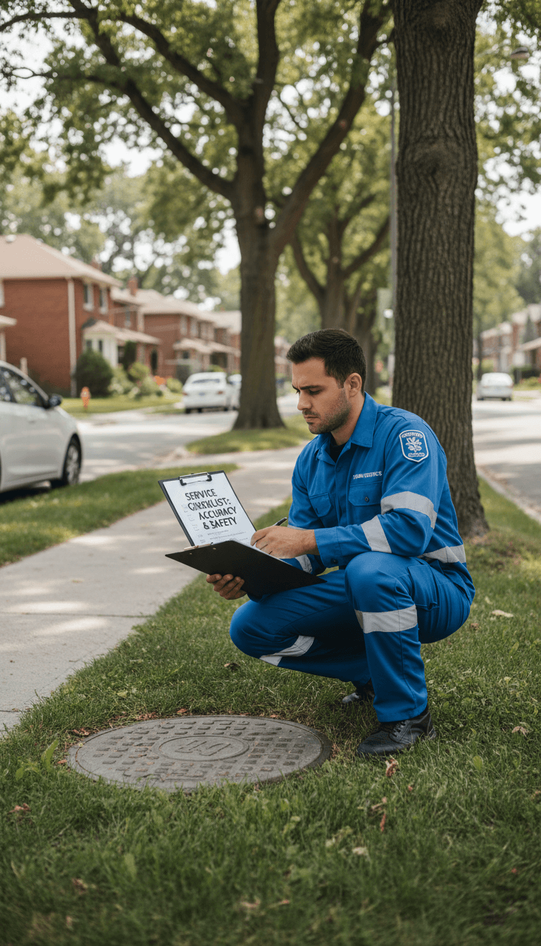Service review and clear job scope from Toronto utility company